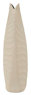Vaso Dune Tall 18x9,5x29,5 cm in Ferro Crema      