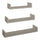 Set 3 Mensole da Parete 60-50-40x15,5x8 cm in Fibra di Legno Calamita Marrone Talpa