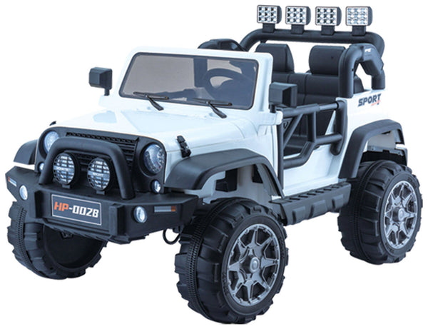 prezzo Macchina Elettrica per Bambini 12V 2 Posti Kidfun Fuoristrada Bianca