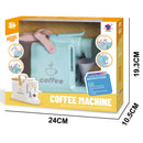 Macchina per Caffè Giocattolo per Bambini Eroga Acqua Gioco Realistico Blu      