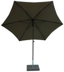 Ombrellone da Giardino Ø 2,5 m Palo Ø27 mm in Acciaio Maffei Kronos Tortora