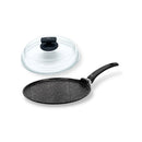 Padella Fornetto con Coperchio in Vetro Antiaderente 1 Manico Ø30 cm Olympia Hard Cook