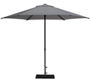Ombrellone da Giardino Ø3 m Palo Ø38 mm in Alluminio Tessuto Olefin Trend Grigio