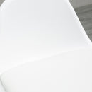 Set 2 Sgabelli da Bar Stile Nordico con Cuscino e Gambe in Legno Bianco 