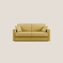 Divano Letto 2 Posti 166x92x96 cm in Tessuto Giallo