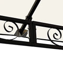 Gazebo Da Giardino 3x3 m Struttura Metallo Telo Antipioggia Waterprof Bianco