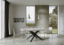 Tavolo Allungabile 160-264x90x77 cm Volantis Bianco Frassino