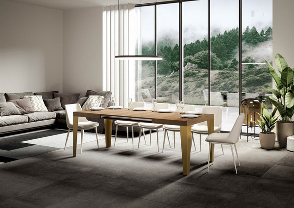 Tavolo Allungabile 130-390x90x77 cm Flame Quercia Naturale prezzo