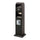 Posacenere a Colonna con Cestino 34,5x119,5x31 cm in Metallo Nero Opaco 14L per Interno Esterno