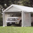 Tendostruttura Garage 3x6m con Tetto e Teli Laterali Bianco