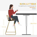 Set 2 Sgabelli Alti da Bar 52,5x47x97 cm in Metallo Oro
