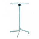 Tavolo Alto Vega Ø60x102 h cm in Acciaio Verde