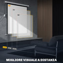 Telo Proiettore 85"" Formato 1:1 con Telecomando 176,5x8x176,5 cm Bianco 