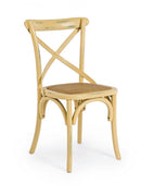 Sedia Cross Ocra in Legno