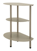 Comodino Saturno Tortora 49,5x27,5x49,5 cm in Metallo Grigio tortora      