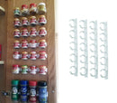 Set 4 strisce con 5 clip porta spezie adesive su tutte le superfici