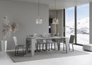 Consolle Allungabile 90-300x42x77 cm in Nobilitato Grigio