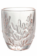 Set 6 Bicchieri Acqua in Vetro 340 ml Villa d'Este Home Tivoli Coral Provence