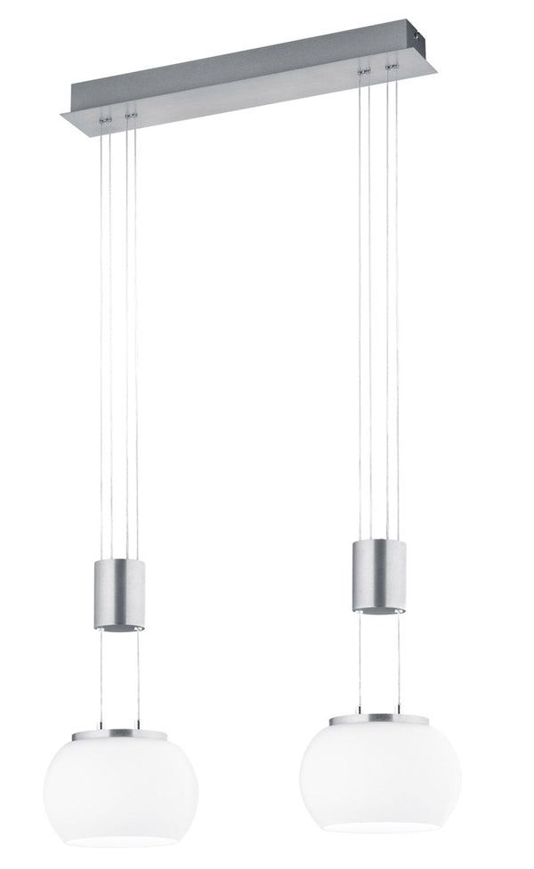 Lampada a Sospensione da Interno a LED in Alluminio Nichel Satinato prezzo
