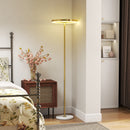 Lampada da Terra Moderna 40x40x157,5 cm Dimmerabile con Interruttore a Pedale in Metallo Oro  