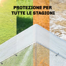 Telone Impermeabile 4x6 m Robusto Resistente agli Strappi in PE 140GSM Bianco      