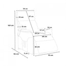 Poltrona Alzapersona Elettrica 2 Motori 73x94x103 cm in Tessuto Nero