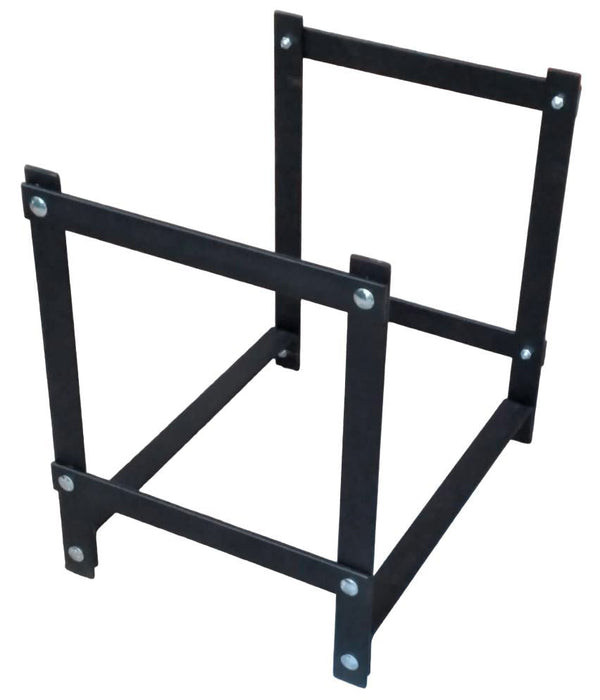 Portalegna per Camino da Interno o Esterno 38x30x40 cm in Acciaio Junior Nero prezzo