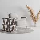 Tavolino da Soggiorno Laterale 60x22x57 cm in MDF Lazena Tortora