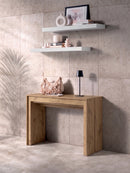 Consolle Allungabile Segmenta 110x42,5/246,5x78 cm in MDF Laccato Rovere Naturale