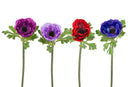 Set 8 Fiori Artificiali di Anemone Multicolore