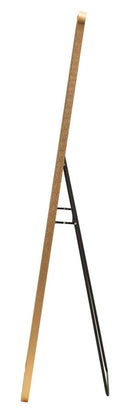 Specchio da Terra LED Simple Rett, 50x3x160 cm in Alluminio e Specchio Oro      