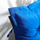 Cuscino per Sedie da Giardino 100x50 cm in Poliestere Blu