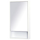 Specchio Armadietto da Bagno Pensile Bianco 50x90x12 cm 
