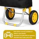 Carrello per la Spesa Poseidon Trolley con Rivestimento Termico 36x30x90 cm e Ruote Giallo      