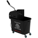 Carrello Pulizie con Secchio da 20 L e Strizzatore 60x27x70.5 cm Nero  