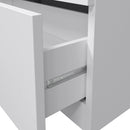 Cassettiera 3 Cassetti 80x38x77 cm in Legno Bianca