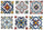 Set 6 Piatti Piani Quadrato in Porcellana 30 cm Villa d'Este Home Tivoli Barrio