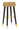 Sgabello Bar London Marrone Ø38x74 cm in Pino e MDF e Spugna e Metallo e PU