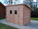 Casetta Box da Giardino 3x1,65 m Senza Pavimento in Legno Douglas 20mm Dalmat
