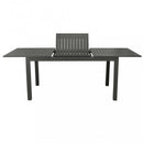 Tavolo Cuba Allungabile 150/210x90x75 h cm in Alluminio Antracite