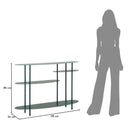 Console Saturno Plus Ottanio 118x34x82 cm in Metallo Verde acqua      