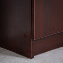 Armadio Scarpiera 12 Paia 4 Ripiani 83x30x90 cm in Legno Caffè