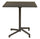 Tavolo Vega 70x70x73 h cm in Acciaio Taupe