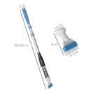 Aspirapolvere per Piscina Portatile Ø6x106-162 cm con Asta a 3 Livelli Blu e Bianco