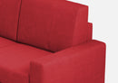 Divano 2 Posti 168x85x85 cm Sakar in Tessuto Rosso