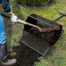 Spargi Terriccio e Concime da Giardino 65,5x41x111 cm 80L Asta Regolabile Nero 
