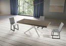 Tavolo Allungabile 200/460x90 cm Niket Tortora Gambe Bianche      