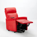 Poltrona Alzapersona Elettrica 1 Motore 60x73x104 cmin Similpelle Rosso