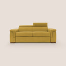 Divano Letto 3 Posti 220x100x95 cm in Tessuto Giallo