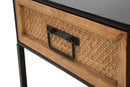 Comodino 1 Cassetto 45x40x51,5 cm in Metallo e Legno